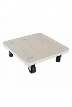 Medinė bazė su ratukais Bricotech 58764 (30 x 30 x 8 cm) Medžio 30 x 30 x 8 cm 1,8 mm