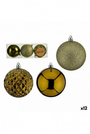 Kalėdinių kamuoliukų rinkinys Žalia PVC Ø 8 cm (12 vnt.)