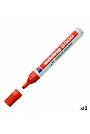 Nuolatinis žymeklis Edding 3000 Raudona (10 vnt.)