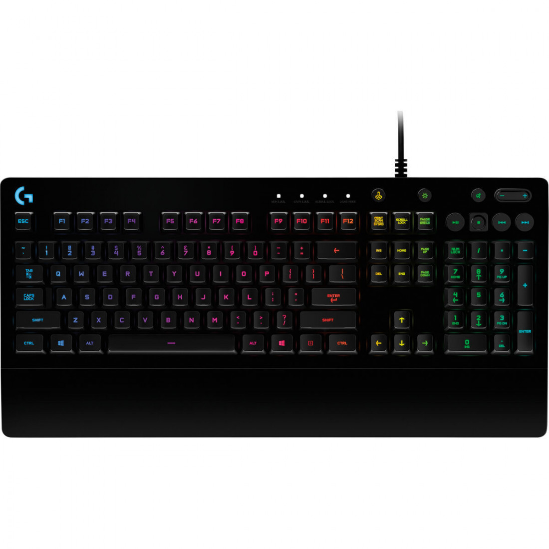 Žaidimų klaviatūra Logitech G213 Qwerty portugališkai Juoda