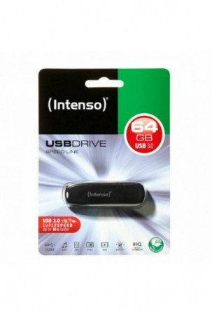 USB atmintukas INTENSO USB 3.0 64 GB Juoda 64 GB
