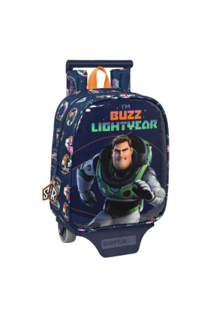Mokyklinė kuprinė su ratukais Buzz Lightyear Tamsiai mėlyna (22 x 27 x 10 cm)