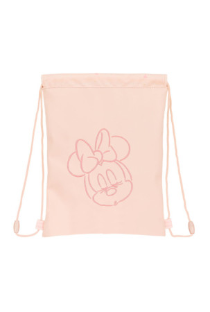 Kuprinė su virvutėmis Minnie Mouse Rožinė (26 x 34 x 1 cm)