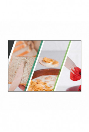 Peilių rinkinys Vienkartinis Medžio 12 Dalys 16,5 x 2,2 x 1,8 cm (36 Vienetai) Peilių rinkinys Vienkartinis Medžio 12 Dalys 16,5 x 2,2 x 1,8 cm (36 Vienetai)