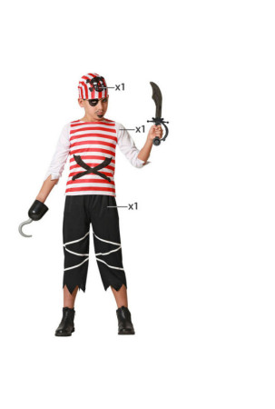 Kostiumas vaikams Piratas 3-4 metų