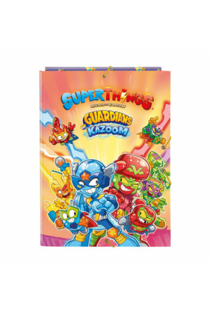 Aplankas SuperThings Guardians of Kazoom Purpurinė Geltona A4 (26 x 33.5 x 2.5 cm)